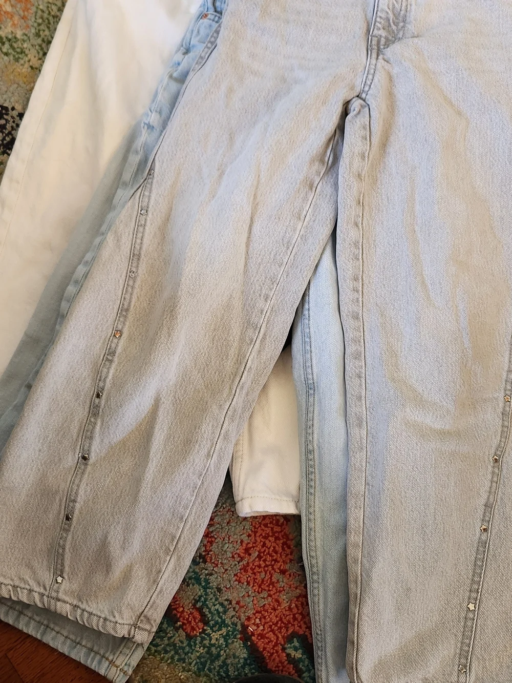 6 PAIRS Of GIRL Zara Blue (3), Black & Grey Kids Denim Jeans